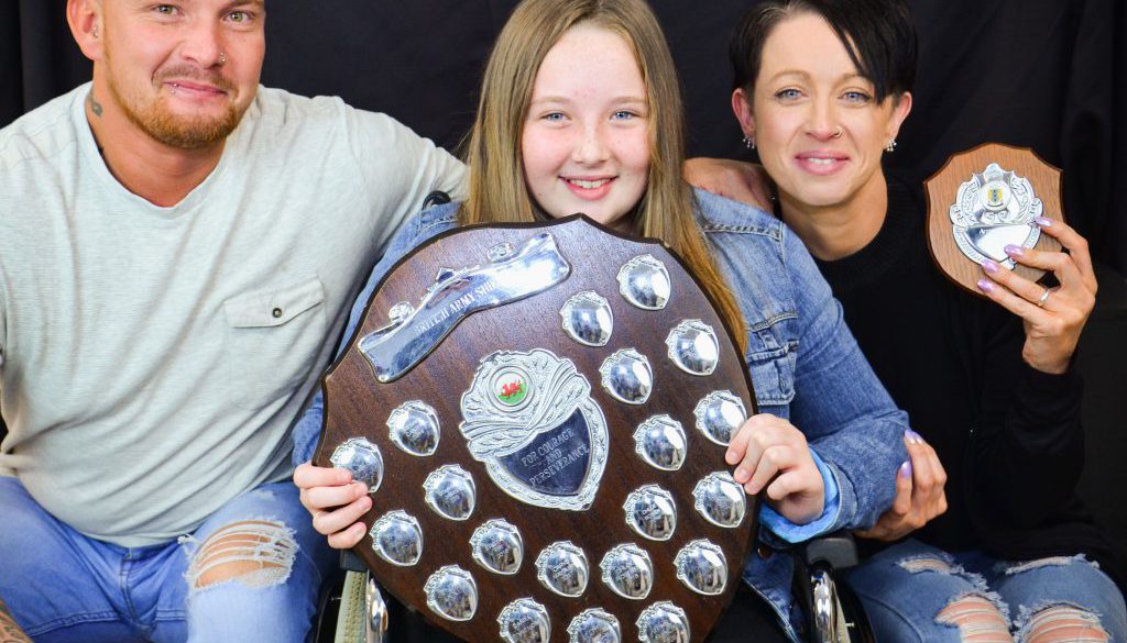 Army Shield Award - Chloe Bowen w.Family