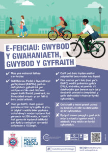 E-Scooters-Know The Difference,Know The Law 2026 - Welsh